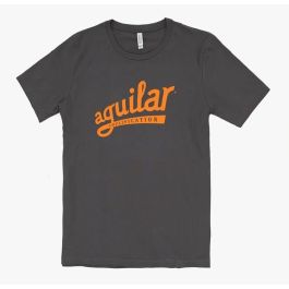 Aguilar Camiseta Gris-Naranja Talla S para Hombre - Logo Desde 1995 de Algodón Cómodo y Elegante