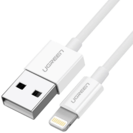 UGREEN Cable USB 2.0 A Lightning 20728, 1m, 5V/2.4A para iPhone 7/7 Plus/6S/6/6 Plus/5s/5c/5, iPad Mini/Mini 2, Blanco Precio: 29.49999965. SKU: B1F39TK5YE