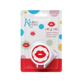 KioKids Sujetachupete Mr&Mrs Rojo para +6 meses con Pinza y Velcro