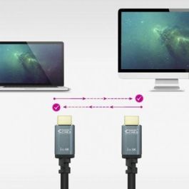 Nanocable 10.15.8005 Cable HDMI 2.1 IRIS 8K 48Gbps para 8K@60Hz y 4K@120Hz, con eARC, HDR, 5m, Negro Nanocable 10.15.8005 Cable HDMI 2.1 IRIS 8K 48Gbps para 8K@60Hz y 4K@120Hz, con eARC, HDR, 5m, Negro