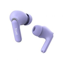 Auriculares Bluetooth Trust Yavi ENC con estuche de carga/ Morados Auriculares Bluetooth Trust Yavi ENC con estuche de carga/ Morados