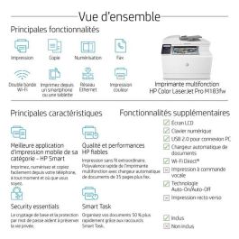 HP M183fw Color LaserJet Pro MFP Impresora Láser Multifunción: Impresión, Escáner, Copia, Fax. WiFi y HP Smart App HP M183fw Color LaserJet Pro MFP Impresora Láser Multifunción: Impresión, Escáner, Copia, Fax. WiFi y HP Smart App
