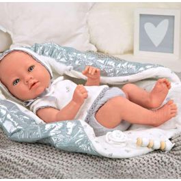 Muñeca reborn arias 38 cm borja gris c/manta (cuerpo vinyl, sexo niño) Muñeca reborn arias 38 cm borja gris c/manta (cuerpo vinyl, sexo niño)