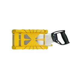 Stanley Caja de Corte con Sierra Trasera Integrada, Plástico ABS Resistente, 3 Ángulos (45°, 90°, 22.5°) para Madera y Molduras Stanley Caja de Corte con Sierra Trasera Integrada, Plástico ABS Resistente, 3 Ángulos (45°, 90°, 22.5°) para Madera y Molduras