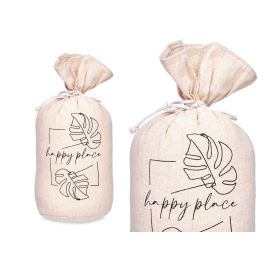 Tope Puerta Saco Happy Place Giftdecor 13x26x13 cm Blanco Tela (6 Unidades) Precio: 41.50000041. SKU: S3611812