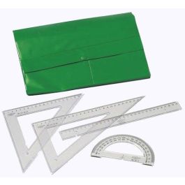 FAIBO ESTUCHE CON CIERRE CON REGLA ESCUADRA Y CARTABON DE 30CM Y SEMICIRCULO 15CM Precio: 4.49999968. SKU: B1GFEZ3NLH