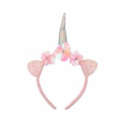 Diadema con orejitas y cuerno de unicornio Precio: 5.50000055. SKU: B1HLQLM4CE