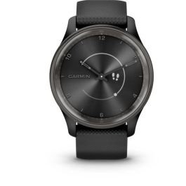 Garmin GAR0753759309428 Reloj Conectado Vivomove de Tendencia con Correa de Silicona Black WW