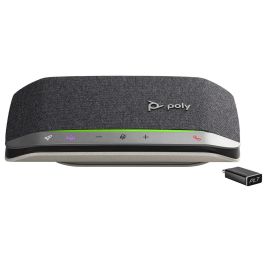 Poly 7F0J8AA Altavoz Portátil para Conferencias Sync 20-M USB-Bluetooth Certificado Microsoft Teams Batería 20h Negro
