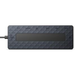 HP Universal USB-C Multiport Hub con 7 Puertos, Passthrough de Datos y Alimentación, Soporte Dual 4K HDMI 2.0 y DisplayPort 1.2 para PC