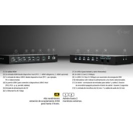 Hub USB i-Tec C31KVMDOCKPDPRO Negro