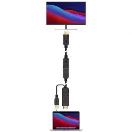AISENS - CONVERSOR ACTIVO HDMI 2.0 + USB ALIM. A DISPLAYPORT V1.2, HDMI/M-USB/M-DP/H, NEGRO, 10CM AISENS - CONVERSOR ACTIVO HDMI 2.0 + USB ALIM. A DISPLAYPORT V1.2, HDMI/M-USB/M-DP/H, NEGRO, 10CM