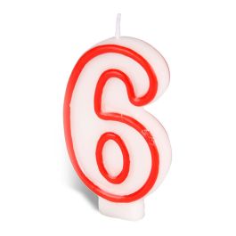 Best Products Vela N° 6 Cera Rojo / blanco Repostería Precio: 0.90000042. SKU: B15EFXP3HB