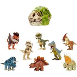 Dinosaurio grossmos con espuma y slime. encuentra las piezas entre slime y construye tu dinosaurio 10 cm - modelos surtidos