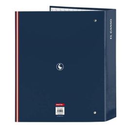 Safta Carpeta de Anillas 4x35 mm Folio Lomo Ancho El Ganso "Classic" Azul 270x60x330 mm
