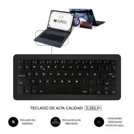 SUBBLIM Funda con Teclado Micro USB - USB C KEYTAB USB 10,1" England