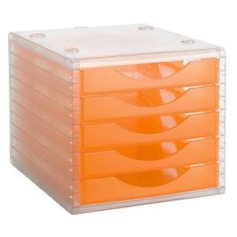 Modulo 5 Cajones Archivotec Traslucido Cristal/Naranja Precio: 39.49999988. SKU: B1AYZ9J8HJ