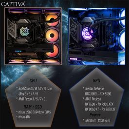 Captiva R89-047 PC Gaming: Ryzen 7 7800X3D, 32GB RAM, 2TB SSD, NVIDIA GeForce RTX 5080, Windows 11 Home