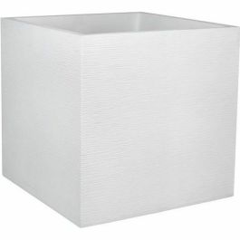 EDA PLASTIQUE Caja de flores cuadrada Graphit - 57 L - 49.5 x 49.5 x 49.5 cm - Plomo blanco Precio: 90.98999987. SKU: B1AHPH4LTH