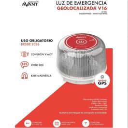 Avant Luz de Emergencia V16 AV1201 Baliza Geolocalizada Homologada DGT con Base Imanada para Máxima Seguridad en Carretera