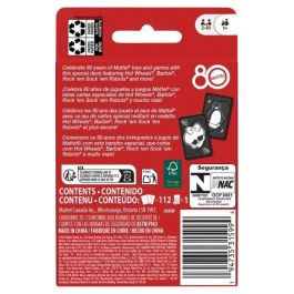 UNO JGK30 - Juego de cartas 80.º aniversario Mattel - Rojo Rubí - Para toda la familia