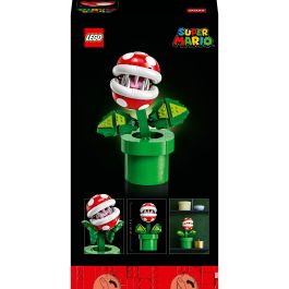 LEGO 71426 Super Mario Planta Piraña: Figura Articulada con Tubo y 2 Piezas, Modelo para Adultos