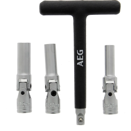 Aeg Llave de Bujía Diésel con 3 Enchufes Cardán 8mm 10mm 12mm Acero Inoxidable Mango T Espuma Antideslizante Precio: 37.94999956. SKU: B1FB2PYVEY