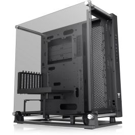Thermaltake Core P3 TG Pro Caja de PC Midi Tower Negra con Cristal Templado, Compatible con Fuentes PS2, Soporta Discos 2.5/3.5"