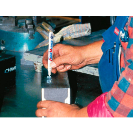 Artline EK-440 XF Rotulador Marcador Permanente Blanco Punta Redonda 1.2 mm para Metal, Caucho y Plástico