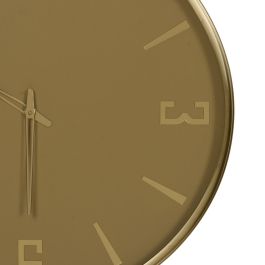 Reloj de Pared Amarillo Cristal Acero 51 x 5 x 51 cm