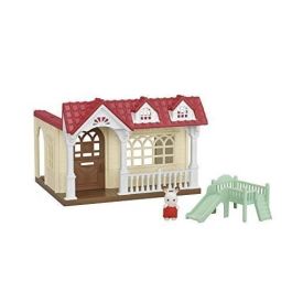 Sylvanian Families 5393 La Maison Framboise - Casa de Juguete con Tobogán y Figura Conejo Chocolate Bebé, Conectable Sylvanian Families 5393 La Maison Framboise - Casa de Juguete con Tobogán y Figura Conejo Chocolate Bebé, Conectable