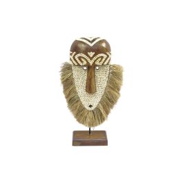 DKD Home Decor Máscara Decorativa Balinesa de Fibra y Albasia, Color Natural, Dimensiones 10.5x30x53 cm Precio: 51.49999943. SKU: S3039320