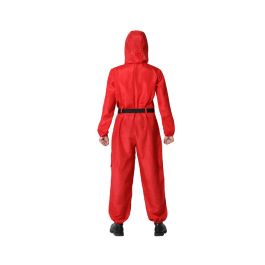 Disfraz Ladron Rojo Adulto Mono Con Capcuha XL