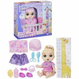 Hasbro HASG14445X0 Muñeca Interactiva Baby Alive Baby Grows LaLa GooGoo, Más de 75 Sonidos y Frases, Niños 3+ Años