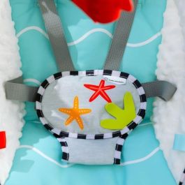 BABY EINSTEIN Columpio Ocean Explorers, ligero y compacto, asiento giratorio 180°, juguetes incluidos, modelo Curious Comfort BABY EINSTEIN Columpio Ocean Explorers, ligero y compacto, asiento giratorio 180°, juguetes incluidos, modelo Curious Comfort
