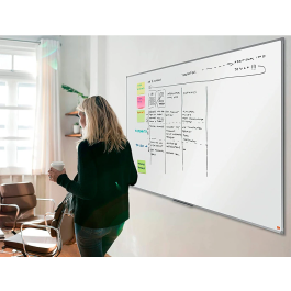 Pizarra blanca Nobo Premium Plus Melamina 2400x1200 mm