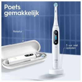 Cepillo de Dientes Eléctrico Braun IO8N/WH-TC+1REF Blanco