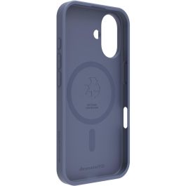 dbramante 1928 GREENLAND PRO MS Funda para iPhone 16, Azul Pacific Blue, Plástico Reciclado, Compatible con Carga Inalámbrica