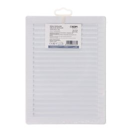Edm Rejilla Ventilación Rectangular Empotrable con Mosquitera ABS Blanco 137x207mm