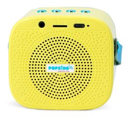 OTL Technologies Altavoz Karaoke Inalámbrico LED Bob Esponja con Micrófono Bluetooth para Niños y Adultos, Compatible con Smartphones y Tablets