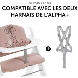 Hauck 1732252086978 Cojín para trona Antideslizante Minnie Rosa