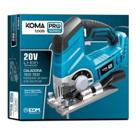 Koma Tools 20v-sc Sierra Caladora 20V (sin batería ni cargador) Li-ion, Corte Madera 65mm, Metal 8mm, Velocidad Variable, Cambio Rápido Hoja