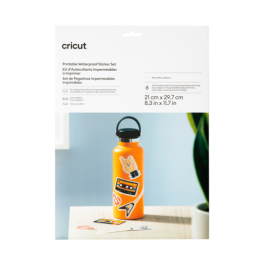 Cricut 2010351 Vinilo de Transferencia Térmica Liso, Blanco, 6 Hojas 210x297 mm, Compatible con Cricut Maker, Joy Xtra, Maker 3, Explore 3