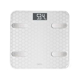 Laica Báscula de Baño Digital Bluetooth Composición Corporal Inteligente Blanca 180Kg PS7011