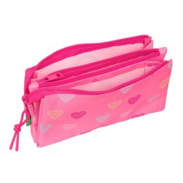 Safta Estuche Portatodo Triple Benetton Heart 120x220x30 mm