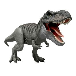 Mattel Dinosaurio Articulado con Sonido Jurassic World T-Rex Ataca. Figura de Acción 9x21x12 cm. Recomendado 4+ Años. Pilas AA.