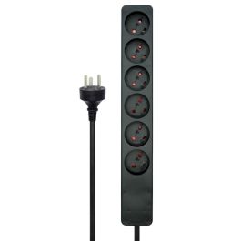 MicroConnect Danish Power Strip 6-way Black, with 7m EDB cable MicroConnect Danish Power Strip 6-way Black, with 7m EDB cable
