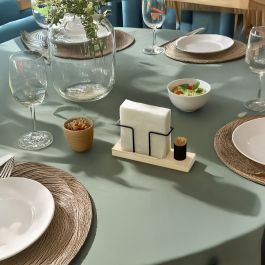 Inde Soporte de Madera para Servilletas con Palillero - Organizador de Mesa 19,9 cm Largo x 5,5 cm Ancho x 8 cm Alto (12 Unidades)