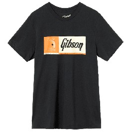 Gibson T-Shirt Quality Fretted Instruments Tee Vintage Black XL