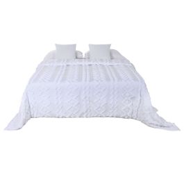 Colcha Boho DKD Home Decor Blanco 260 x 240 cm Colcha Boho DKD Home Decor Blanco 260 x 240 cm
